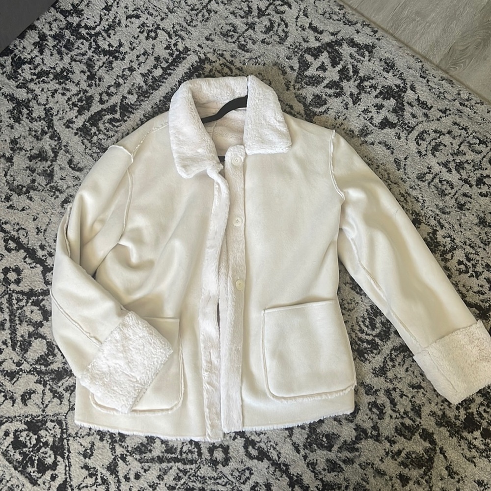 White/Cream Fur Jacket